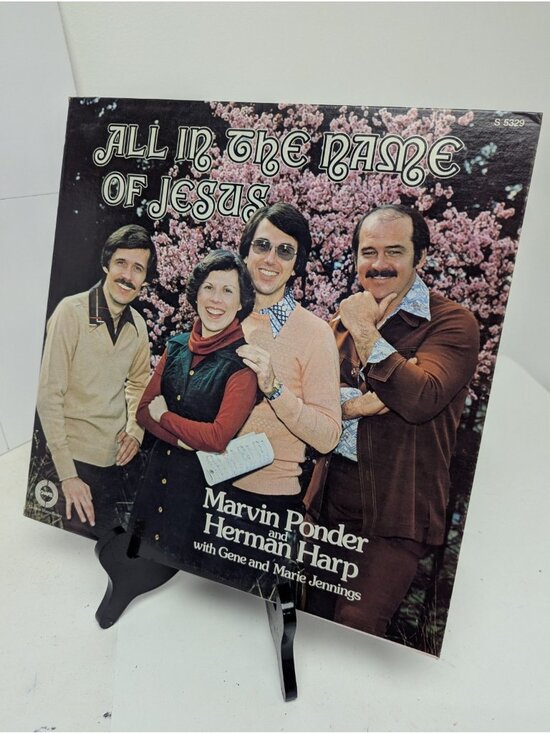 Chapel Records Other - All In The Name Of Jesus S-5329 Ponder And Harp Chapel Records Vinyl Golden